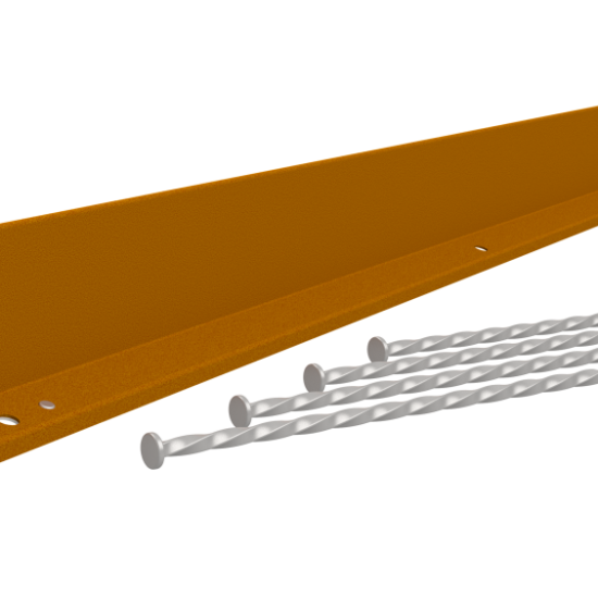 Hardline 100x2200 mm, Weervast (corten) incl. 4 grondnagels en verbindingsset