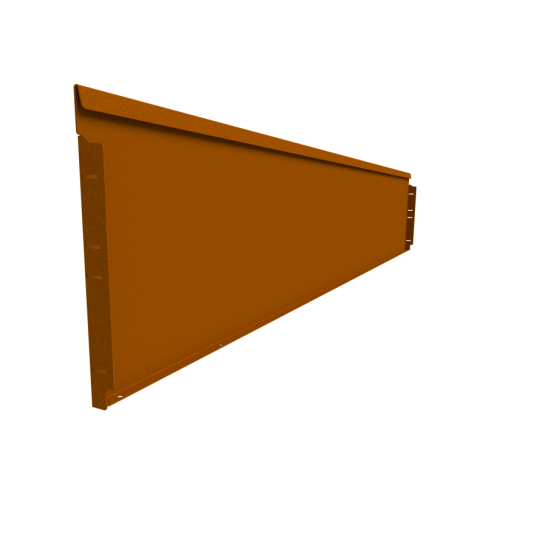Rigidline 400x2160 mm, Weervast (corten) incl. 5 grondnagels en verbindingsset