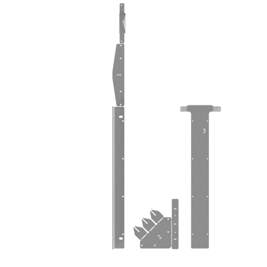 Fixed Height Line (nr 1) verbinding recht gegalv. staal