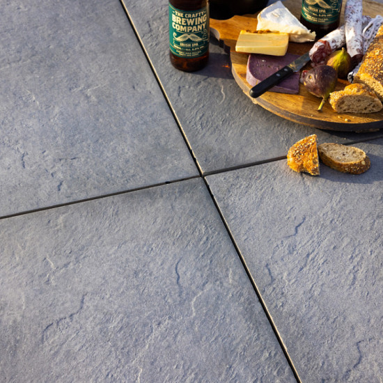 Keramische tegel 90x90x3 cm Triagres Craft Dark Grey