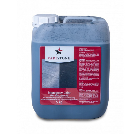 Varistone Impregneer Color 5 liter Zwart (RAL 9005)