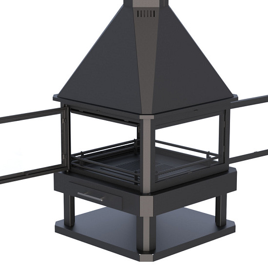 Tuin/Terras Haard Huelva - houtmodel vrijstaand