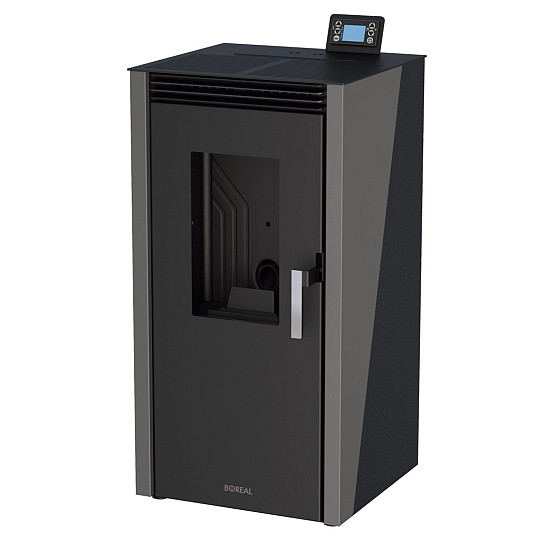 Tuin/Terras Haard Boreal 12 grijs - pelletmodel vrijstaand