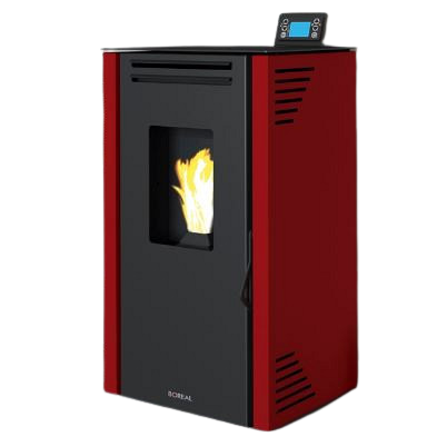 Tuin/Terras Haard Boreal 6 bordaux - pelletmodel vrijstaand