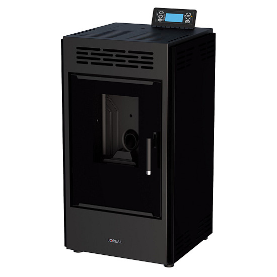 Tuin/Terras Haard Boreal 9 zwart - pelletmodel vrijstaand