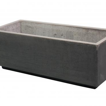 Plantenbak 80x40xH45 Antr. glad, rechthoek + voet 5 cm