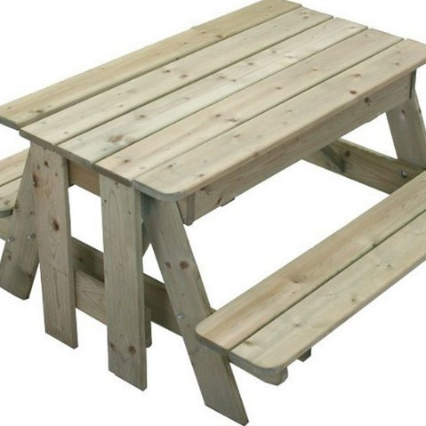 Kinderpicknicktafel met zandbak