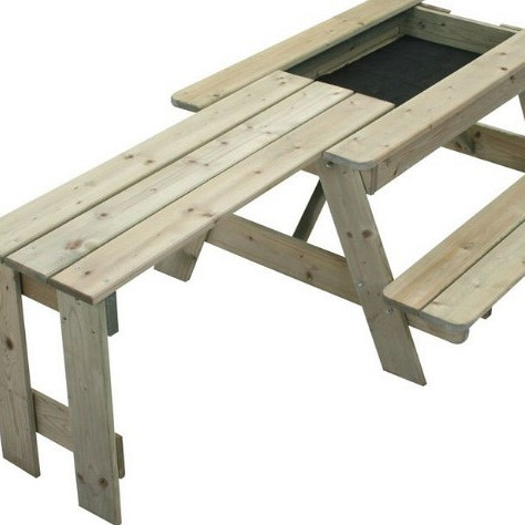 Kinderpicknicktafel met zandbak