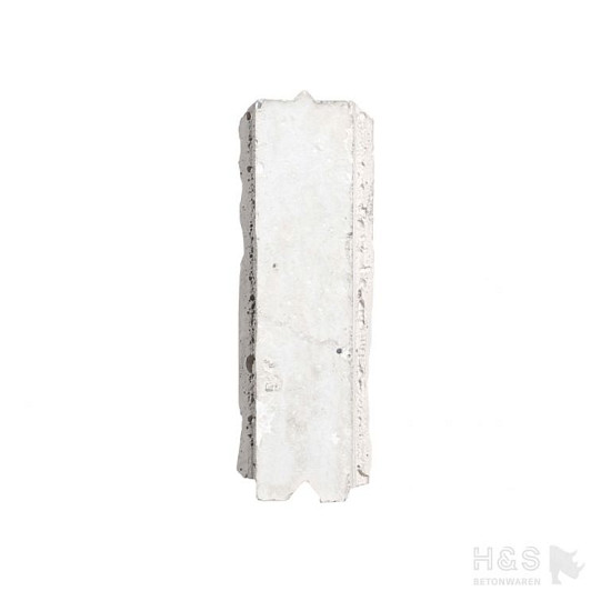 Betonplaat dubbelzijdig passtuk Lariks motief 184x12 Wit