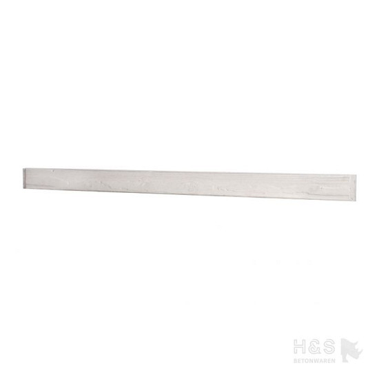 Betonplaat dubbelzijdig passtuk Lariks motief 184x12 Wit