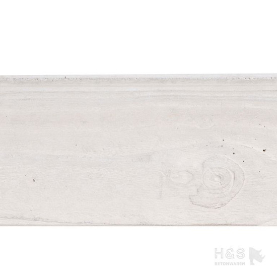 Betonplaat dubbelzijdig passtuk Lariks motief 184x12 Wit