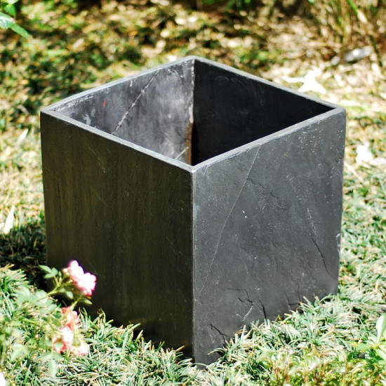 Plantenbak 40x40x45 (Tall Square 45cm black slate)