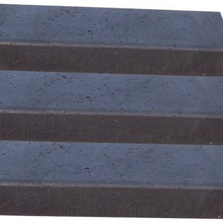 Traptrede (strak) 100x40x15 grijs