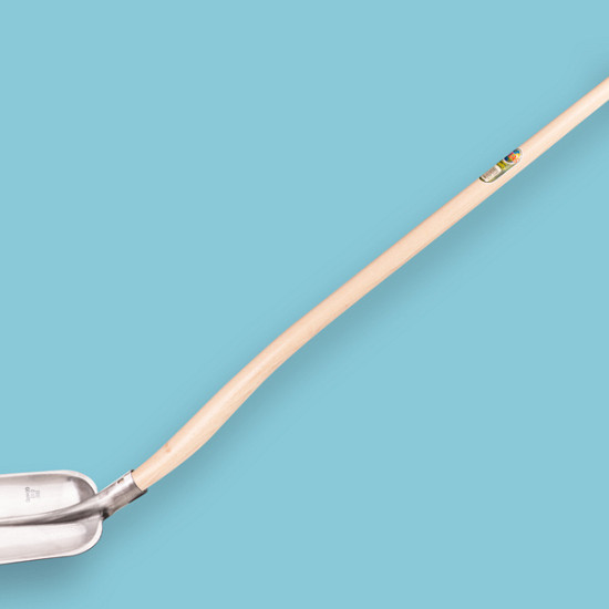 Vlakbats ATLAS DIAMANT Â½ 000 gepolijst met Blijham dubbel gebogen 110 cm