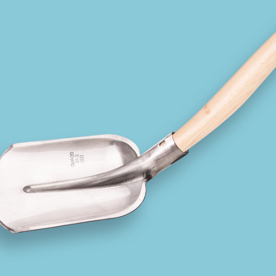 Vlakbats ATLAS DIAMANT Â½ 000 gepolijst met Blijham dubbel gebogen 110 cm