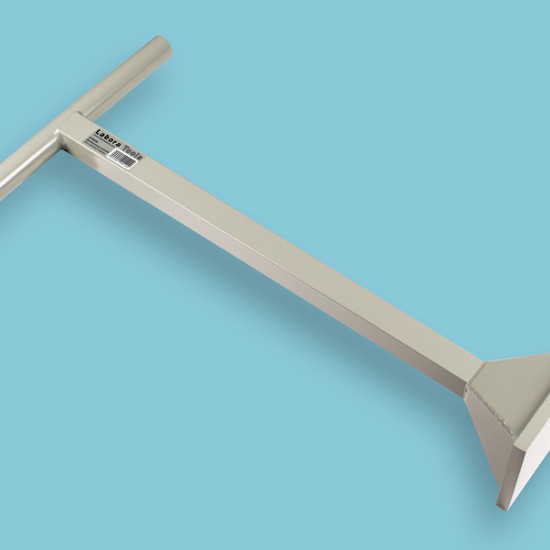 Stalen bandenstamper LABORA, 18 x 18 cm