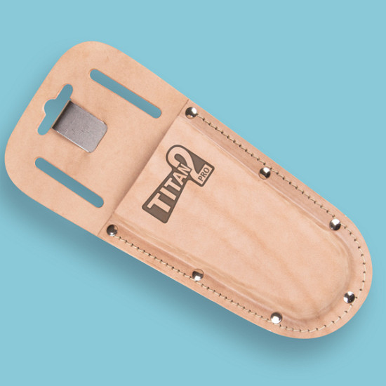 Holster voor TITAN 2 snoeischaar, echt leder, met sleuven en clip