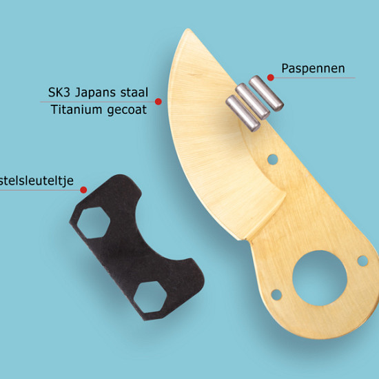 Bovenmes voor TITAN 2 snoeischaar met Titanium coating