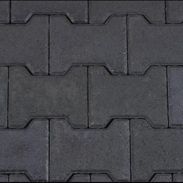 H-profielsteen 8 cm zwart