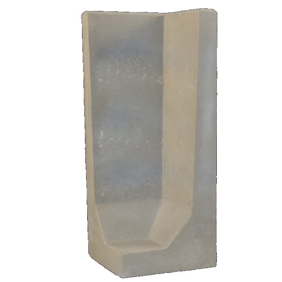 L-hoekelement Grijs 100x40x40 cm (hxbxd)