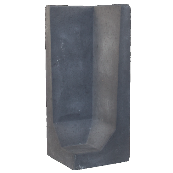 L-hoekelement Zwart 100x40x40 cm (hxbxd)