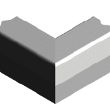 Trottoirband hoekstuk 18/20x25 90° uitw. grijs visbek