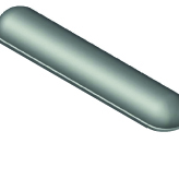 Stoot- plakband zonder voet 12x20x100 2 x rond grijs