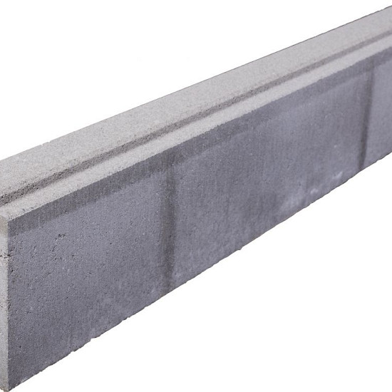 Kunstgras opsluitband 8x20x100cm Grijs