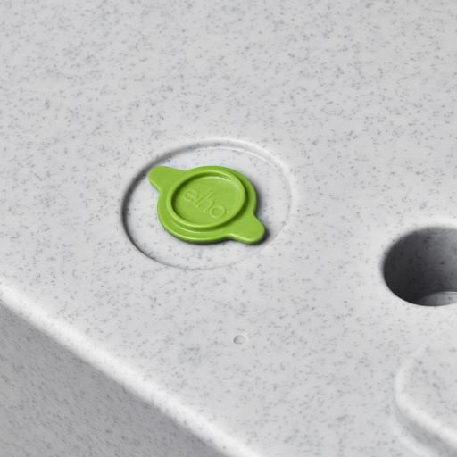 Elho vivo next vierkant 40 living concrete (lxbxh) 39x40x38 cm + wielen