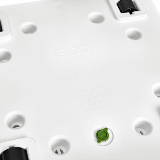 Elho vivo next vierkant 40 white (lxbxh) 39x40x38 cm + wielen