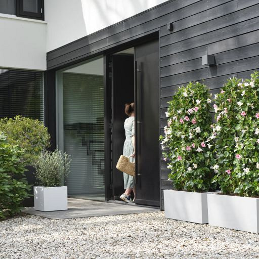 Elho vivo next vierkant 40 white (lxbxh) 39x40x38 cm + wielen