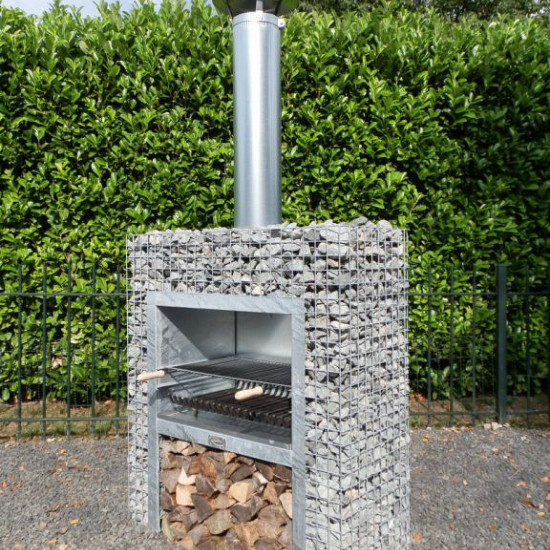 Rockwall haard | Standaard | Inclusief houtopslag