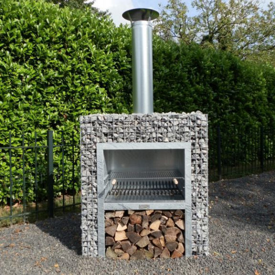 Rockwall haard | Standaard | Inclusief houtopslag