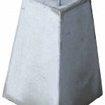 Poer (15x15)x(25x25)x35 cm +4 draadeind M10 (hoh 11cm)