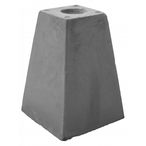 Poer (15x15)x(25x25)x35 cm + schroefhuls M16 (midden)