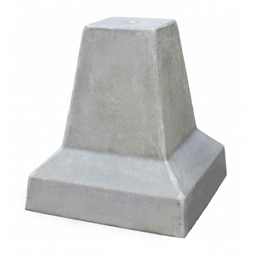 Poer (20x20)x(45x45)x50 cm + schroefhuls M16 (met voet)