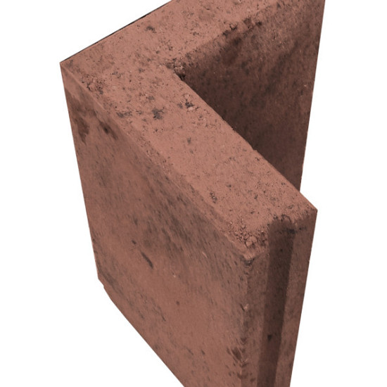 Opsluitband Hoekstuk 7x40x25 Roestbruin