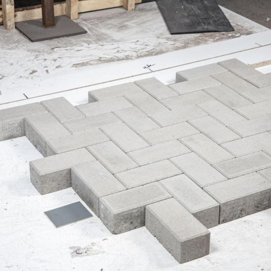 Infra Betonklinker 21x10,5x8 Grijs (mach.kleinpakk.elleboog)