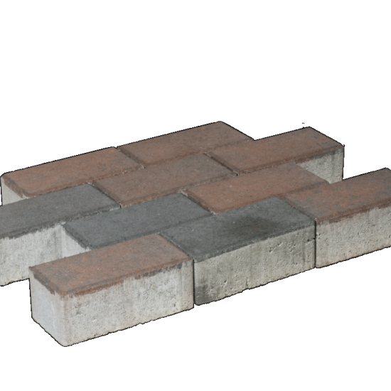 Infra Betonklinker 21x10,5x8 cm Bruin-zwart (komo-keur)