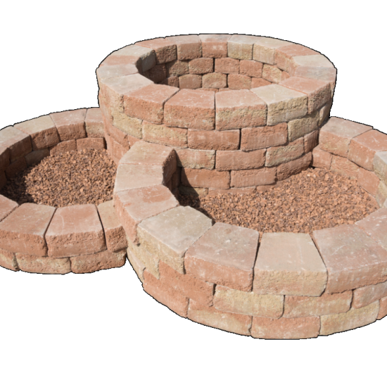 Pilestone ronde plantenbak Mont Blanc 23/17x21,5x10 cm