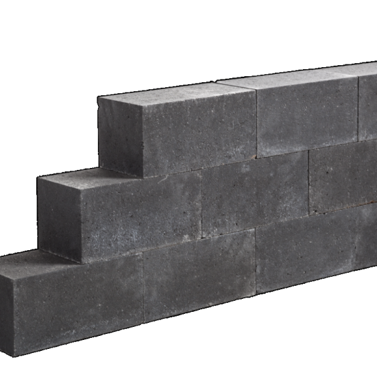 Lineablock Black 15x15x30 cm