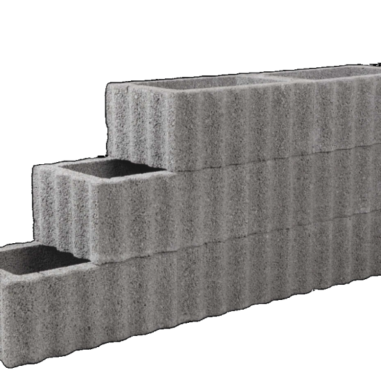 Rechthoekflor Grijs 60x40x25