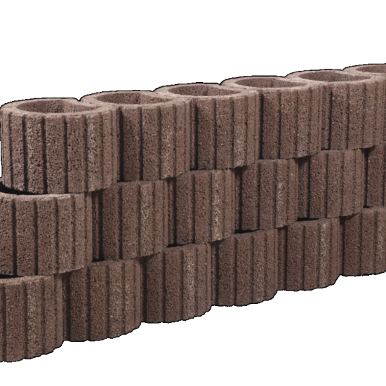 Cirkelflor Mini Bruin/Rood 30x20x20