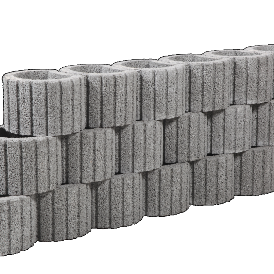 Cirkelflor Mini Grijs 30x20x20