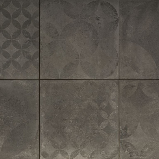 Cerasun 60x60x4 cm Concrete Decor Graphite