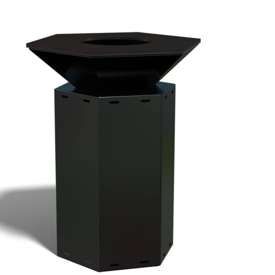 Barbecue 75 Black-Met rooster-Met deksel-Met verrijdbaar onderstel