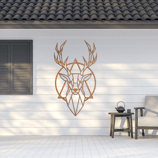 Cortenstaal wanddecoratie Deer 2.0-Large