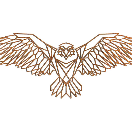 Cortenstaal wanddecoratie Eagle-Small