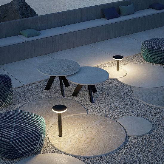 Keramische staptegel TD Decor rond Ø120x2 cm Dunes - model A