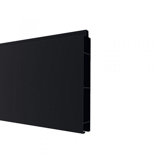 Aluminium Rabatplank Zwart 9005 20x150x1780mm (werkende maat 14cm hoog)